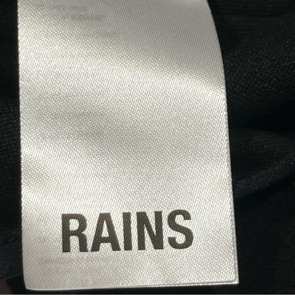 Rains Black Fleece Half Zip Pullover Sweatshirt Small - Picture 7 of 11